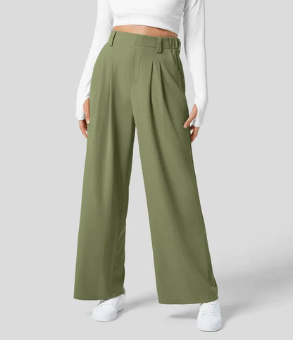 Peppy - Pantalon gaufré à taille haute