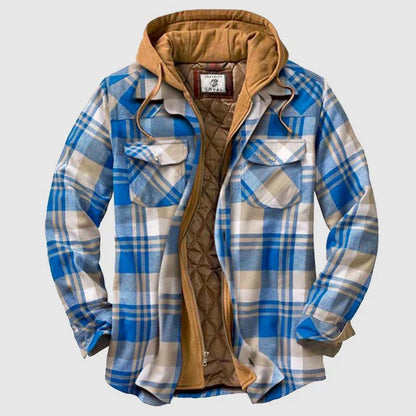 Blake - Veste en flanelle isolée Lumberjack avec capuchon