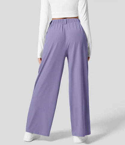 Peppy - Pantalon gaufré à taille haute