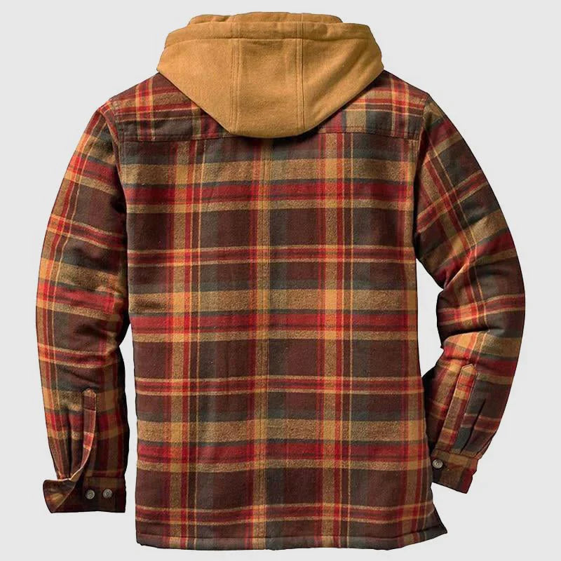 Blake - Veste en flanelle isolée Lumberjack avec capuchon