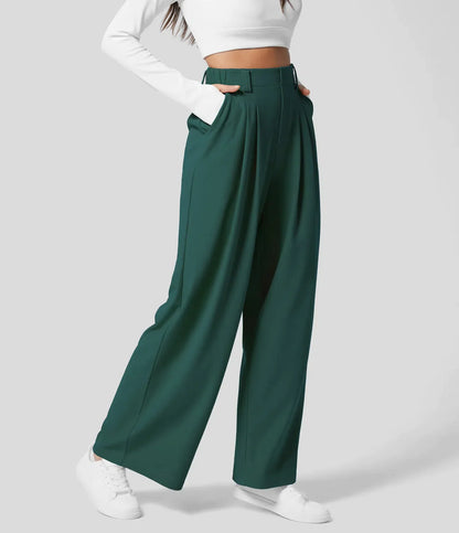 Peppy - Pantalon gaufré à taille haute