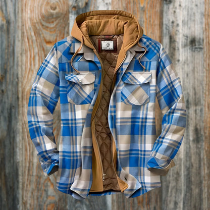 Blake - Veste en flanelle isolée Lumberjack avec capuchon