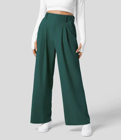 Peppy - Pantalon gaufré à taille haute