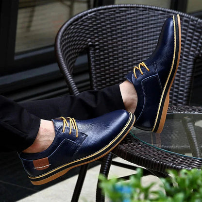 Alessandro - Chaussures Oxford en cuir véritable