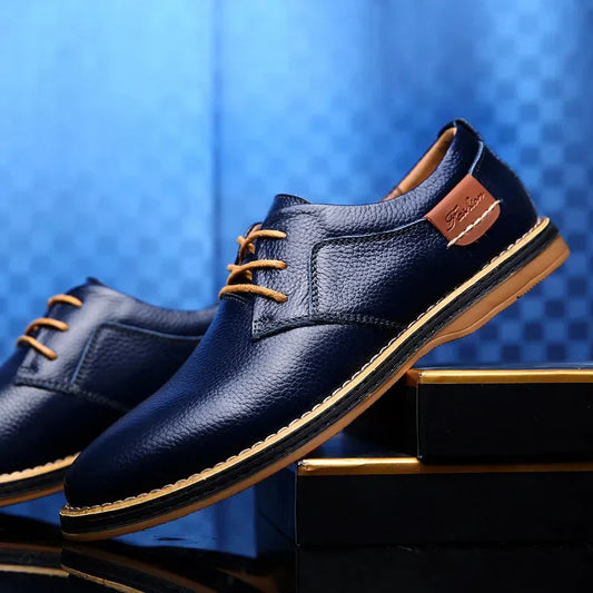 Alessandro - Chaussures Oxford en cuir véritable