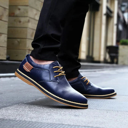 Alessandro - Chaussures Oxford en cuir véritable