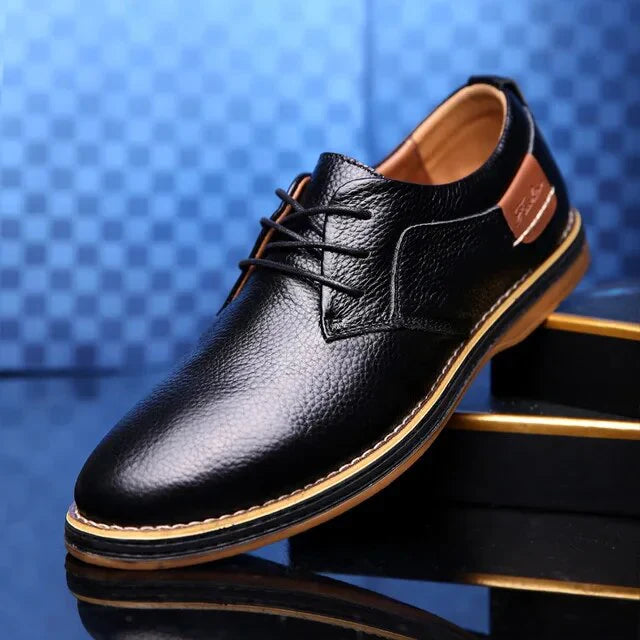 Alessandro - Chaussures Oxford en cuir véritable