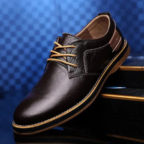 Alessandro - Chaussures Oxford en cuir véritable