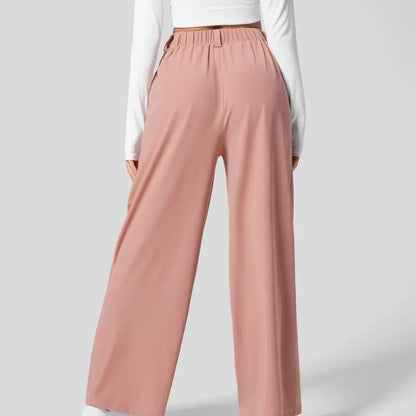 Peppy - Pantalon gaufré à taille haute